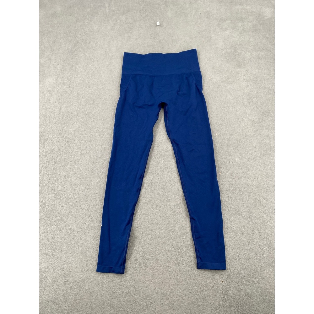 Oner Active Classic Seamless Leggings Blue High Waisted Scrunch Butt Small